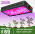 PHLIZON PHD12 200W Full-spectrum UV/IR LED High-yield Grow Light for 2x2ft 2x3ft 3x3ft