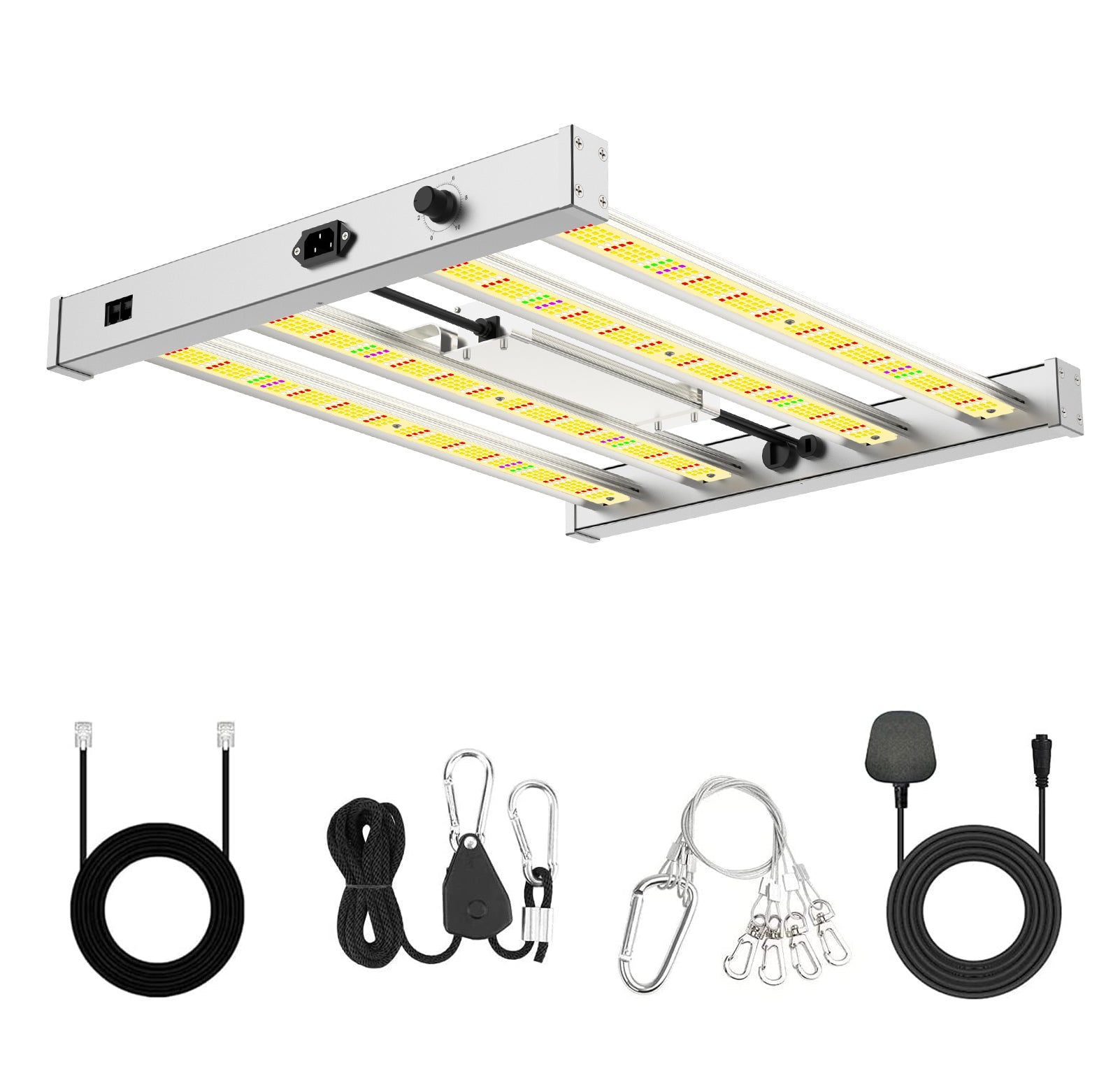 PHLIZON (PRO-2000)PHX4 240W Full-spectrum Daisy Chain Dimmable LED Grow Light Veg and Bloom Light for 2x2ft 3×3ft